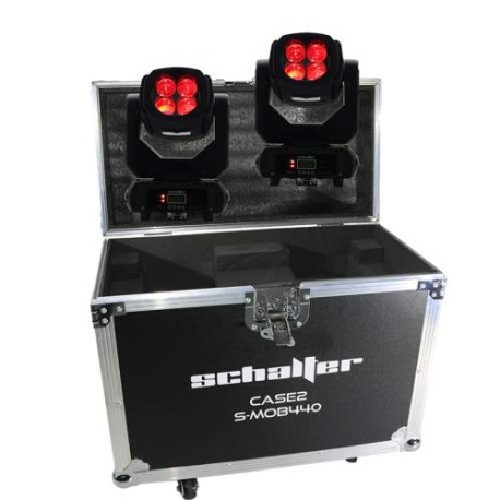 Case O Estuche Con 2pz Cabeza Movil Beam Multibeam Led 4x40w