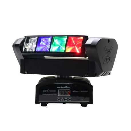 Cabeza Movil Mini Spider Led 8x10w Luz Disco Rgbw Motorizada
